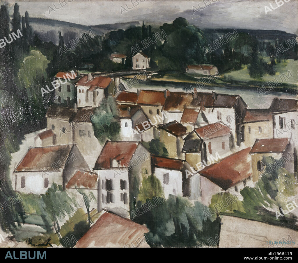 Chatou-Sur-Seine by Maurice de Vlaminck, 1876-1958.