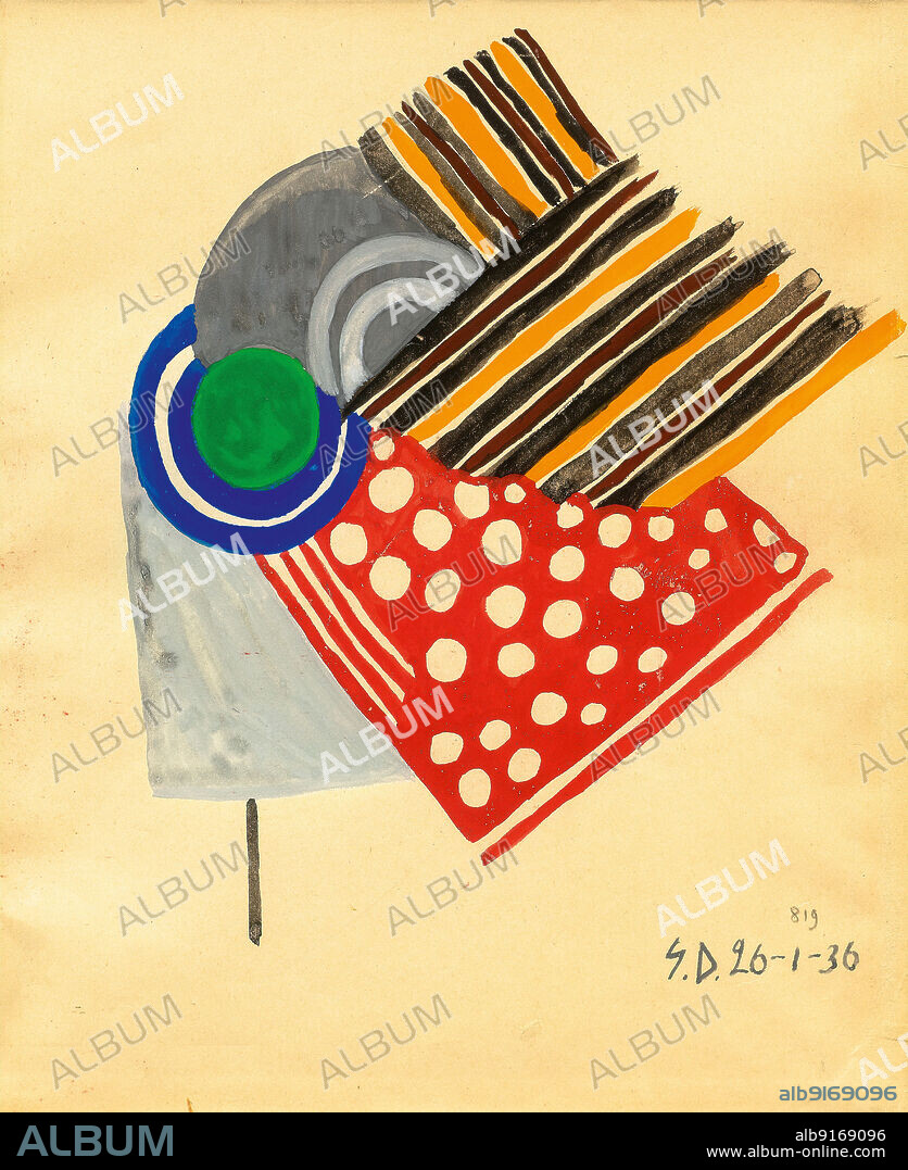 SONIA DELAUNAY (DELAUNAY-TERK). Rythme coloré.