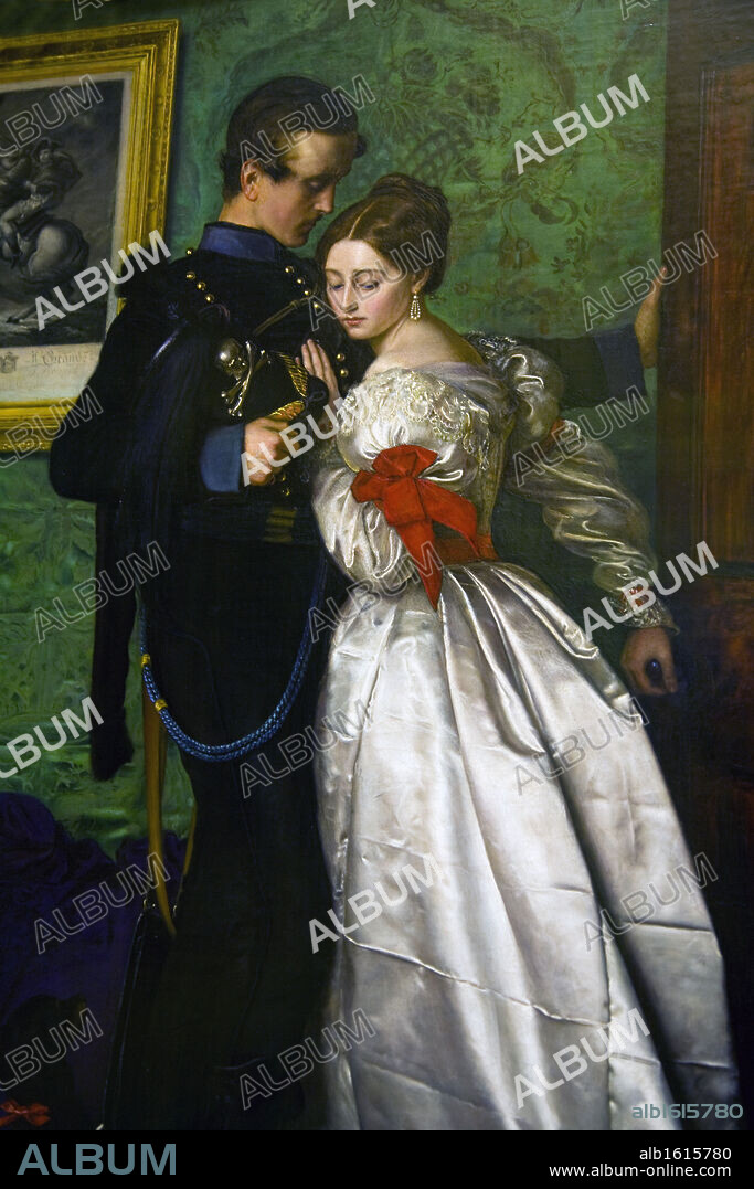 Black Brunswickers (Detail) by John Everett Millais, (1829-1896), England, Port Sunlight Village, Lady Lever Gallery, 1860.