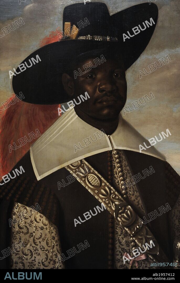ARTE BARROCO. HOLANDA. ALBERT ECKHOUT (1610-1666). Pintor holandés. "Don Miguel de Castro, Emisario del Congo". 1643-50. Museo Nacinal de Arte de Copenhague o Statens Museum for Kunst. Dinamarca. Europa.