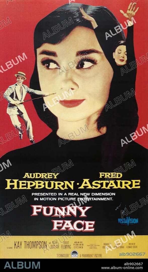 AUDREY HEPBURN en UNA CARA CON ÁNGEL, 1957 (FUNNY FACE), dirigida por STANLEY DONEN. Copyright PARAMOUNT PICTURES.