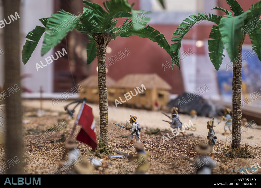 siege of Baler, Philippines, July 1, 1898-June 2, 1899, 1:56 scale, Majorca, Balearic Islands, Spain.