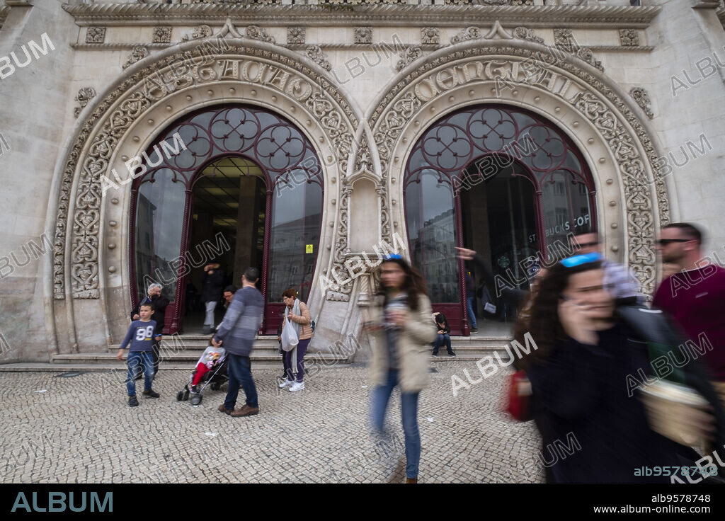estación de tren de Rossio, Estação Ferroviária do Rossio, Lisboa, Portugal.