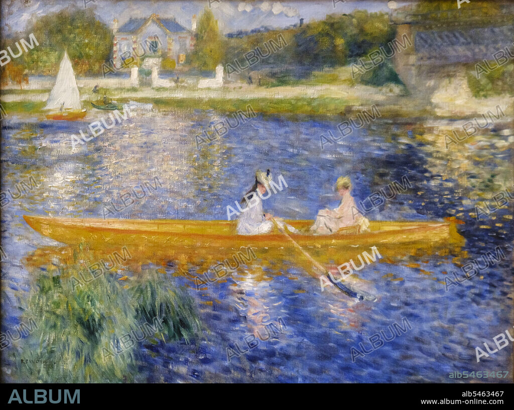 Pierre-Auguste Renoir, The Skiff (La Yole), 1875, oil on canvas, National Gallery, London, England, Great Britain.