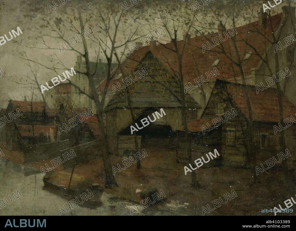 EDUARD KARSEN. The Vinkenbuurt near Amsterdam. Dating: 1885 - 1900. Measurements: h 34 cm × w 45 cm; d 10.6 cm.