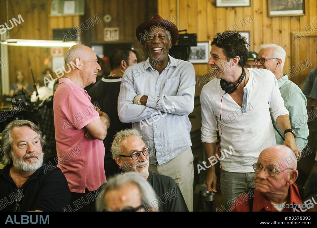 ALAN ARKIN, MORGAN FREEMAN und ZACH BRAFF in GOING IN STYLE, 2017, unter der Regie von ZACH BRAFF. Copyright MGM/NEW LINE CINEMA/VILLAGE ROADSHOW PIC/WARNER BROS.