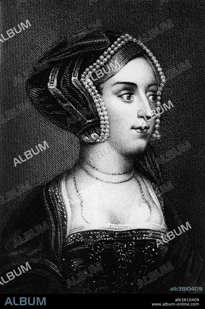 Anne Boleyn (1501 - May 19, 1536) was Queen of England from 1533 to 1536 as the second wife of Henry VIII. In 1526 Anne resisted Henry VIII's attempts to seduce her and refused to become his mistress as her sister Mary had. When it became clear that Pope Clement VII would not annul the marriage, the breaking of the power of the Catholic Church in England began. In 1533 she gave birth to the future Elizabeth I of England, whose sex disappointed Henry. Three miscarriages followed and by March 1536, Henry was courting Jane Seymour. Henry had Anne investigated for high treason. The charges against her, which included adultery and incest. She was beheaded on May 19th, 1536. Henry's marriage to Anne, and her subsequent execution, made her a key figure in the political and religious upheaval that was the start of the English Reformation.