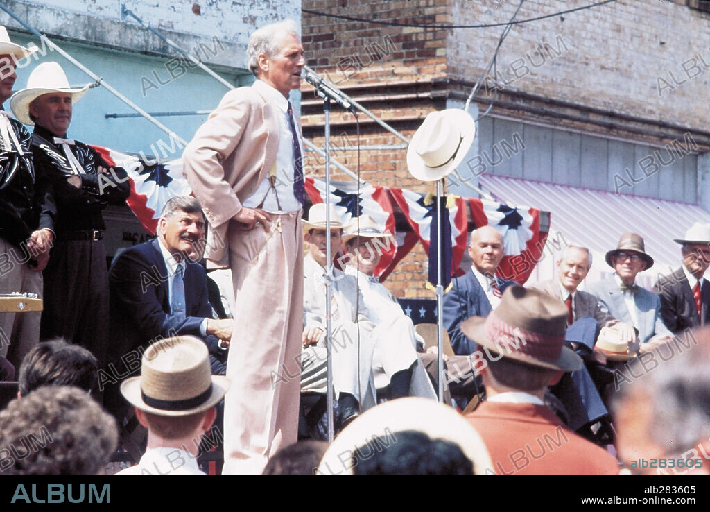 PAUL NEWMAN in BLAZE, 1989, directed by RON SHELTON. Copyright TOUCHSTONE/SILVER PARTNERS III/BV.