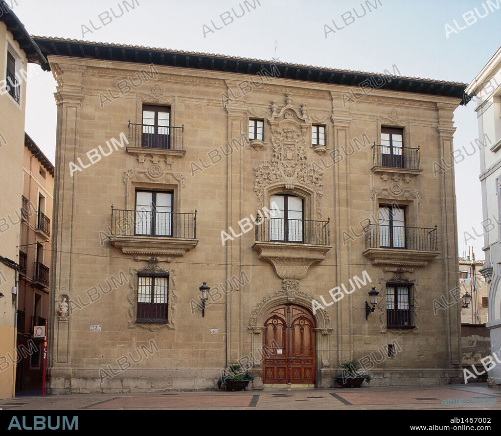 MUSEO DE LA RIOJA. Ubicado en el PALACIO DE ESPARTERO, edificio de portada neoclásica que se levanta en la plaza de San Agustín. LOGROÑO. La Rioja. España.