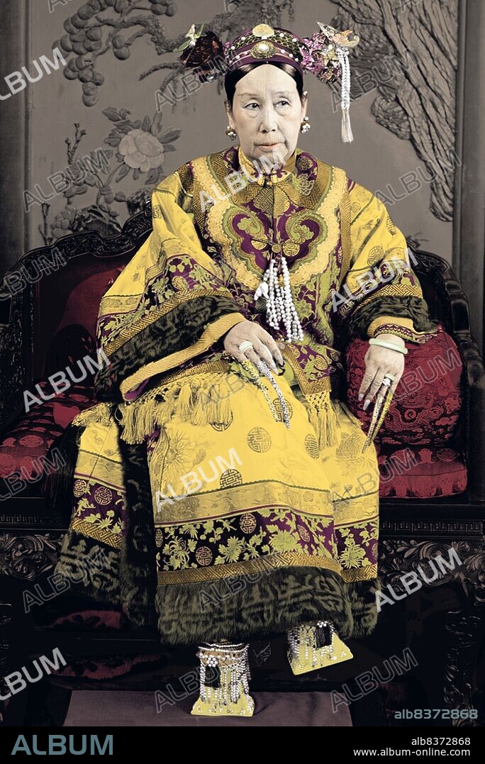 Empress Dowager Cixi (WadeGiles: Tz'u-Hsi, 29 November 1835 15 November 1908) of the Manchu Yehe Nara Clan, was a powerful and charismatic figure who became the de facto ruler of the Manchu Qing Dynasty in China for 47 years from 1861 to her death in 1908.