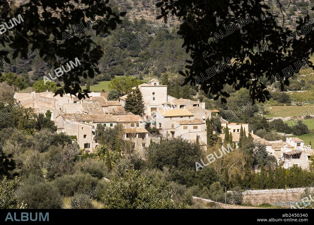 pueblo de Orient, Bunyola,Sierra de Tramuntana,Mallorca,Islas Baleares,España.