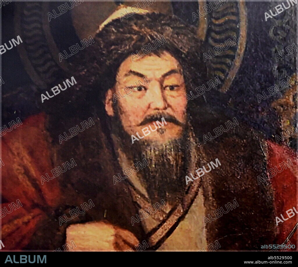 Genghis Khan (c.1158 - August 18, 1227), born Temujin, was the founder and first Great Khan (Emperor) of the Mongol Empire, which became the largest contiguous empire in history after his death. He came to power by uniting many of the nomadic tribes of Northeast Asia. After founding the Empire and being proclaimed the universal ruler of the Mongols, or Genghis Khan, he launched the Mongol invasions, which ultimately conquered most of Eurasia, reaching as far west as Poland and as far south as Egypt.