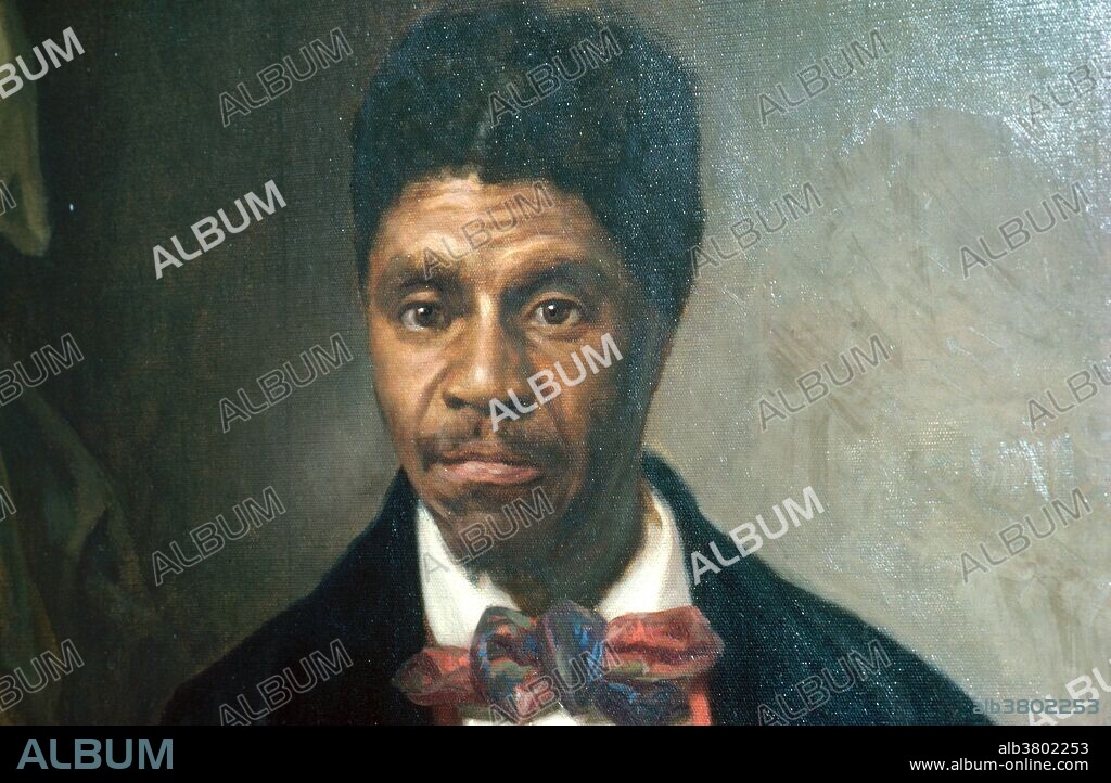 Dred Scott painted by Louis Schulztze. Dred Scott (1795-1858), was an African-American slave who unsuccessfully sued for his freedom and that of his wife and their two daughters in the Dred Scott v. Sandford case of 1857, known as "the Dred Scott Decision." His case was based on the fact that although he and his wife Harriet Scott were slaves, he had lived with his master Dr. John Emerson in states and territories where slavery was illegal according to both state laws and the Northwest Ordinance of 1787, including Illinois and Minnesota. The United States Supreme Court decided 7-2 against Scott, finding that neither he nor any other person of African ancestry could claim citizenship in the United States, and therefore Scott could not bring suit in federal court under diversity of citizenship rules. It aroused outrage and deepened sectional tensions. President Lincoln's Emancipation Proclamation in 1863, and the Thirteenth, Fourteenth and Fifteenth amendments nullified the decision. He died from tuberculosis in September 1858.