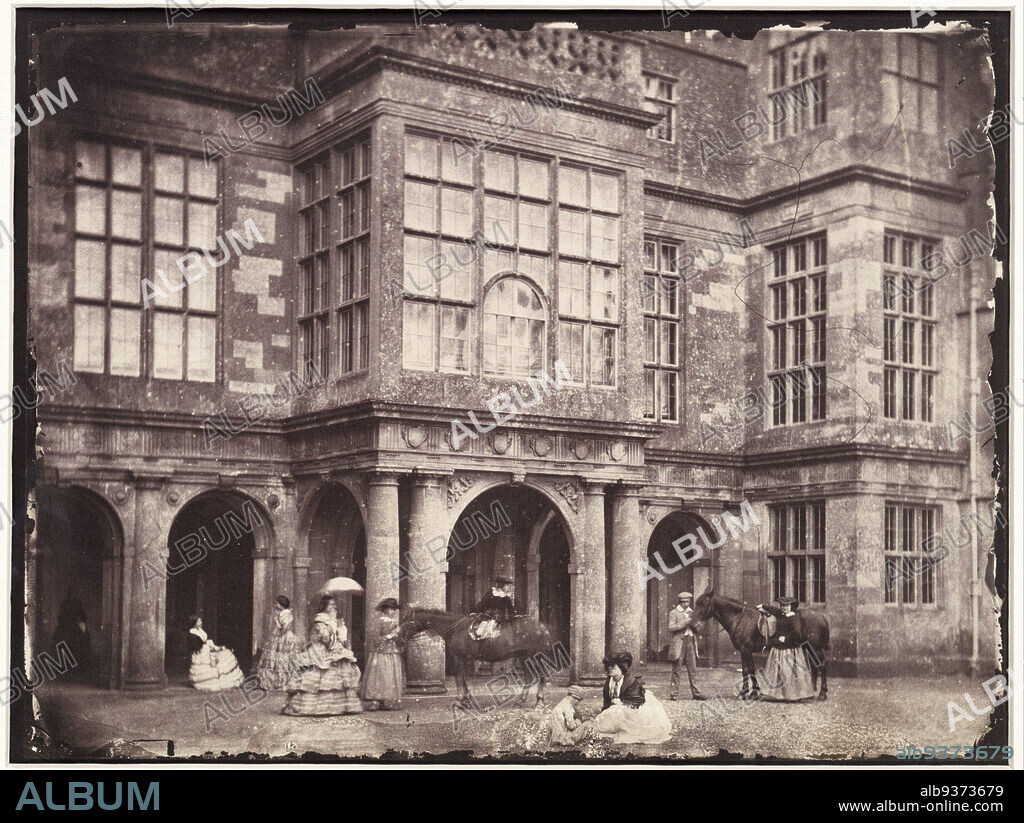 Charlton Park House near Malmesbury in Wiltshire, Mervyn Herbert Nevil Story-Maskelyne (mentioned on object), Wiltshire, 1856, photographic support, salted paper print, height 170 mm × width 220 mm.