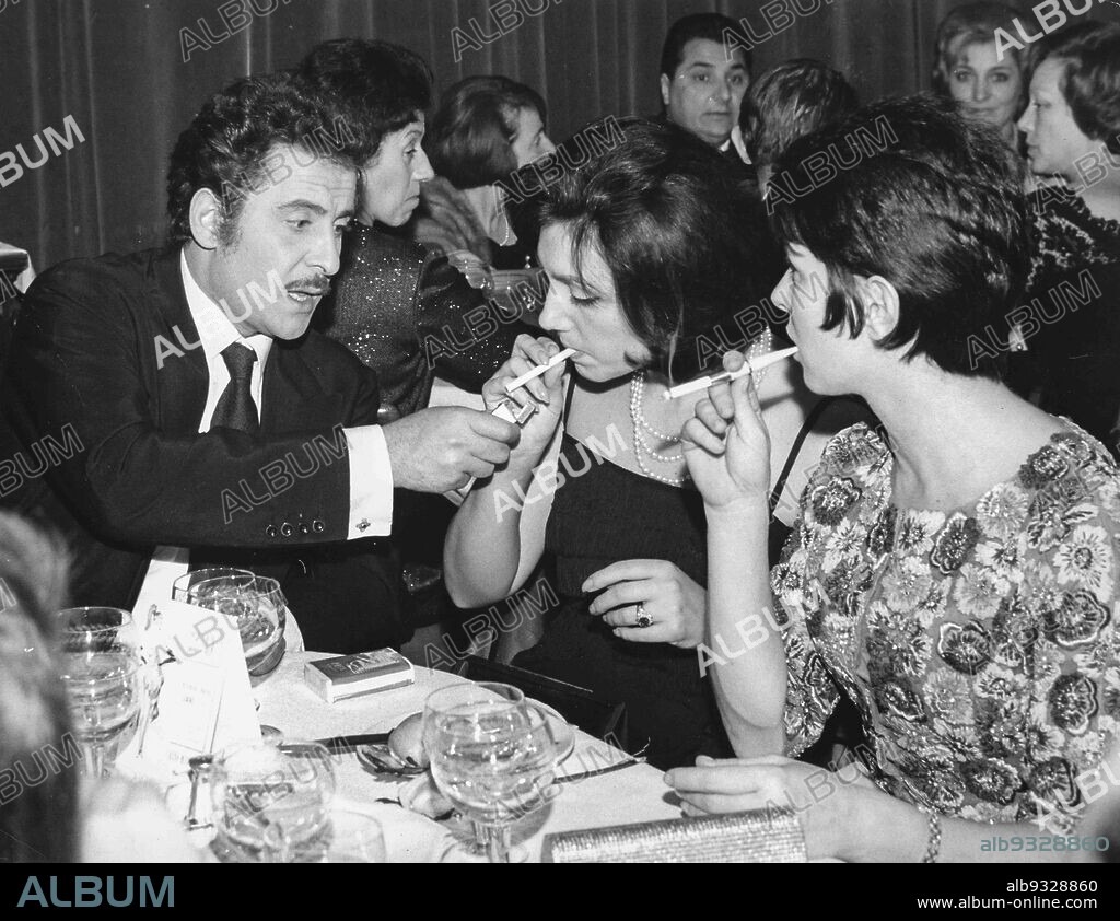 Domenico Modugno, Franca Gandolfi and Delia Scala, 60s.