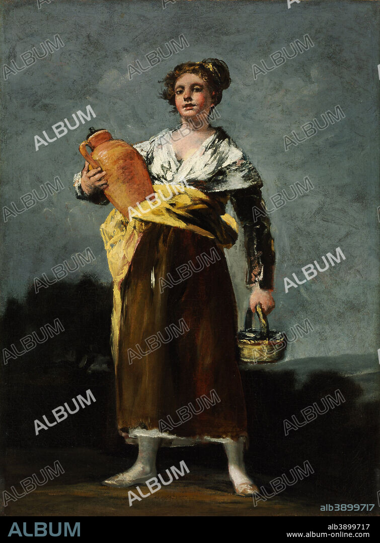 FRANCISCO DE GOYA. La Aguadora / The Water Carrier. Date/Period: Between 1808 and 1812. Painting. Oil on canvas. Height: 68 cm (26.7 in); Width: 50.5 cm (19.8 in).
