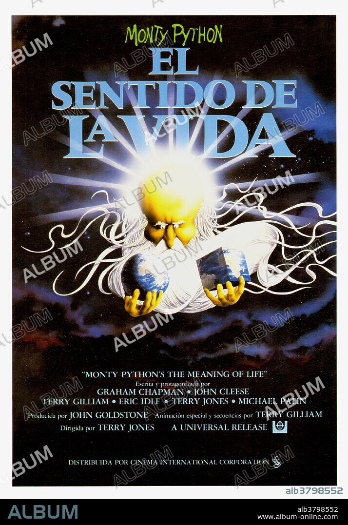 Poster of THE MEANING OF LIFE, 1983, directed by TERRY GILLIAM and TERRY JONES. Copyright UNIVERSAL STUDIOS.