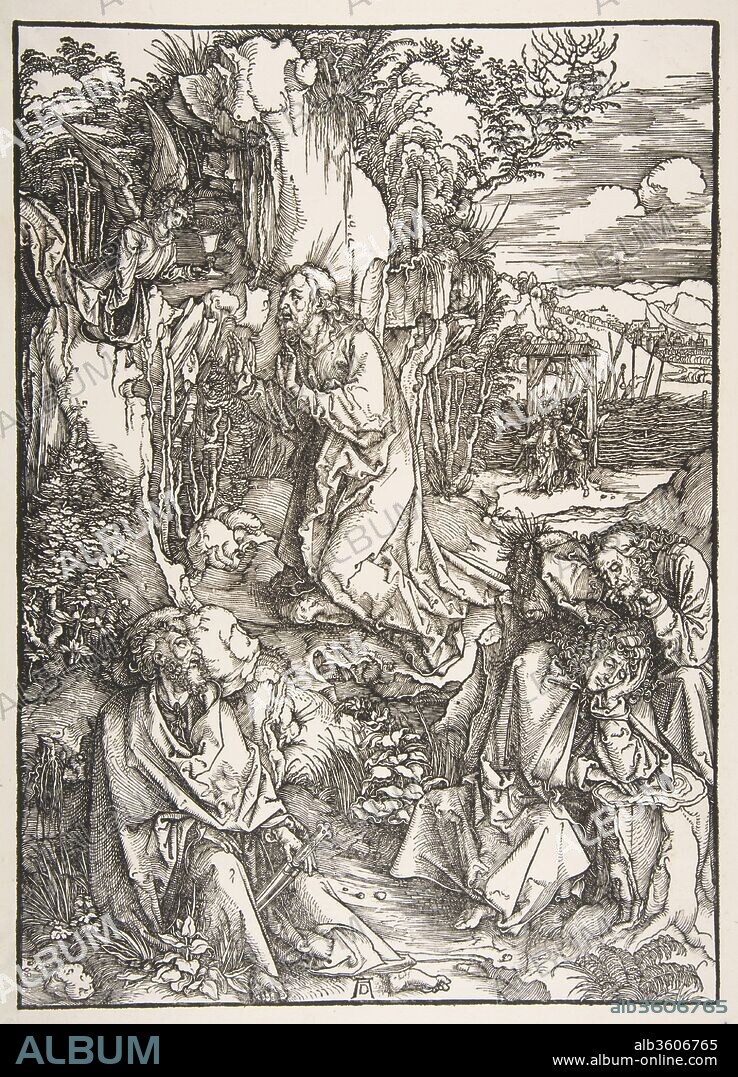 ALBRECHT DÜRER. Christ on the Mount of Olives, from The Large Passion. Artist: Albrecht Dürer (German, Nuremberg 1471-1528 Nuremberg). Date: ca. 1497-99.