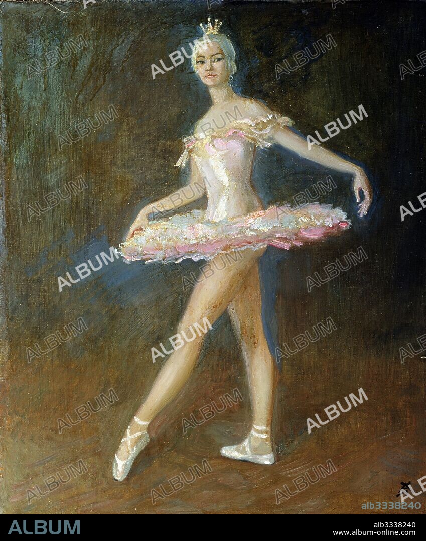 ANDREI NIKOLAYEVICH KOSTROMITIN. Ballet dancer Sophia Vinogradova as Odette in the ballet Swan Lake by P. Tchaikovsky.