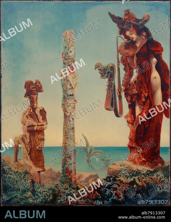 Max Ernst, 1891-1976. "Napoleon in the Wilderness", 1941. Oil on canvas, 46.3 × 38.1 cm. Purchase and exchange, 1942, New York, Museum of Modern Art.