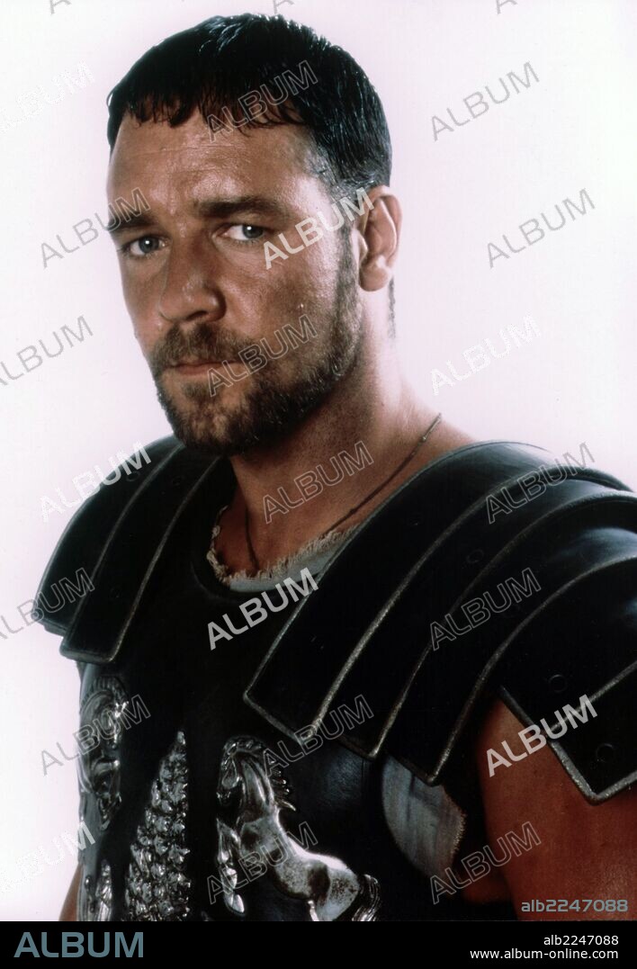 RUSSELL CROWE dans GLADIATOR, 2000, réalisé par RIDLEY SCOTT. Copyright DREAMWORKS/UNIVERSAL PICTURES.