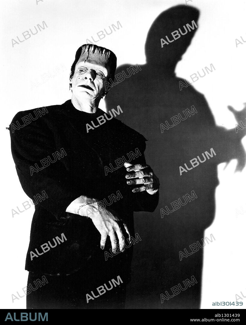GLENN STRANGE in ABBOTT AND COSTELLO MEET FRANKENSTEIN, 1948, directed by CHARLES BARTON. Copyright UNIVERSAL INTERNATIONAL.