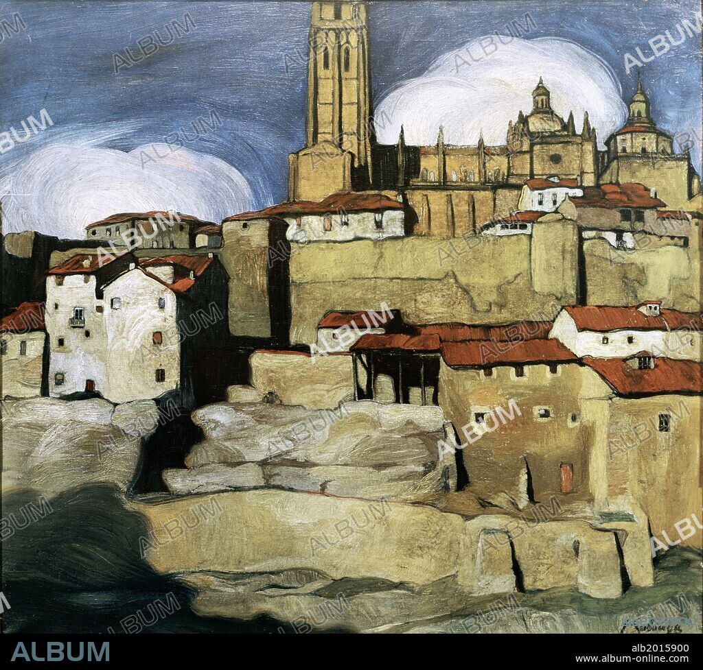 Ignacio Zuloaga / 'The Cathedral in Segovia', 1909, Oil on canvas, 92 × 99 cm.