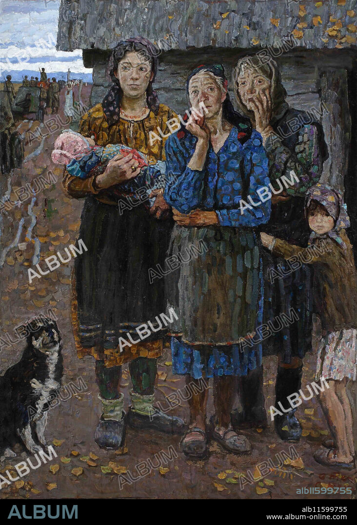SERGEI PETROVICH TKACHEV. The Autumn of 1941. (The War Has Come. Russian Women).