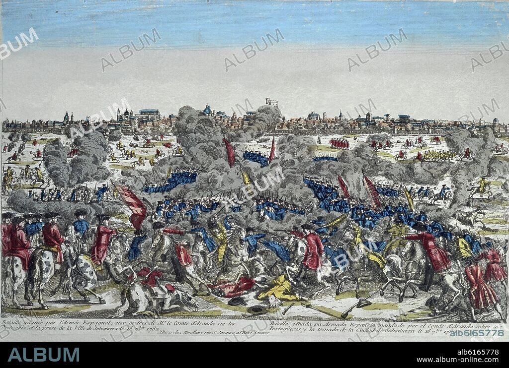 BATALLA DE SALVATIERRA - ESPAÑA PORTUGAL - 16-9-1762.