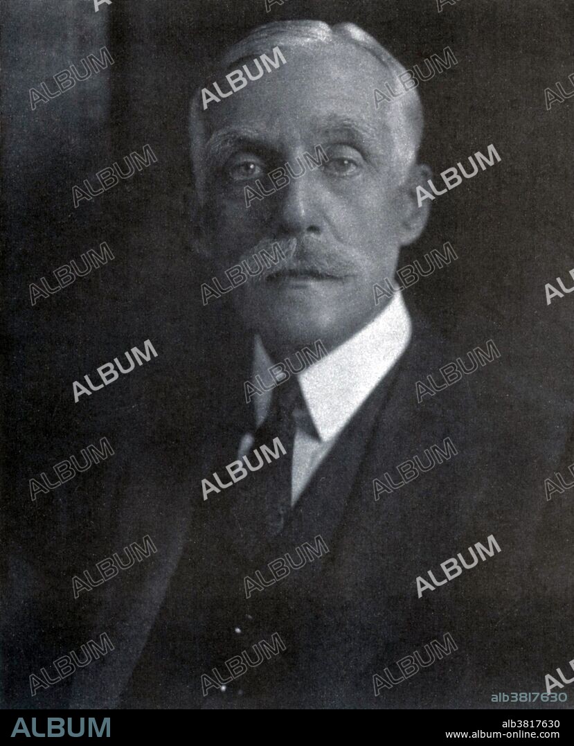 Andrew William Mellon (March 24, 1855 - August 26, 1937) was an American banker, businessman, industrialist, philanthropist, Ambassador to the UK and US Secretary of the Treasury from 1921-32. He also branched into industrial activities: oil, steel, shipbuilding, and construction. Areas where Mellon's backing created giant enterprises included aluminum, industrial abrasives, and coke. Mellon financed Charles Martin Hall, whose refinery grew into the Alcoa. He became the partner of Edward Acheson in manufacturing silicon carbide, a revolutionary abrasive, in the Carborundum Company. He created an entire industry through his help to Heinrich Koppers, inventor of coke ovens which transformed industrial waste into usable products such as coal-gas, coal-tar, and sulfur. He also became an early investor in the NY Shipbuilding Corporation. Mellon was one of the wealthiest people in the US, while he served as Secretary of the Treasury Department his wealth peaked at around $300-$400 million in 1929-30. He died in 1937 at the age of 82. No photographer credited, undated.