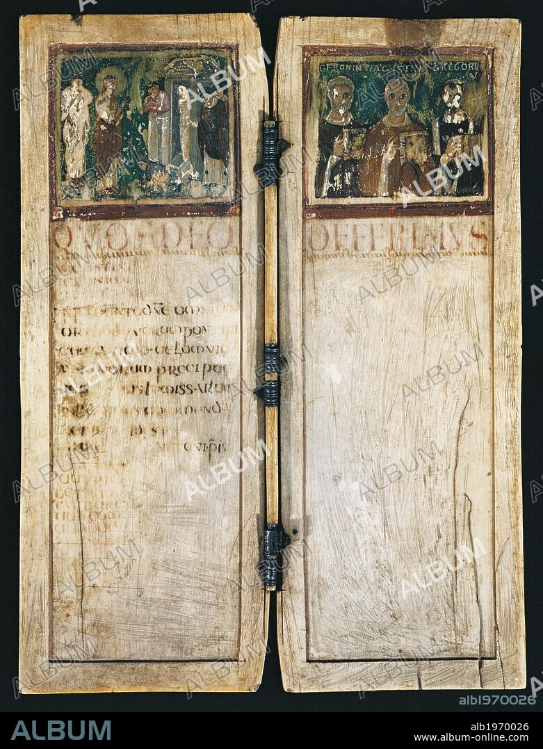 Diptych of Boethius. Left-side. High Middle Ages, Italy, 5th century.