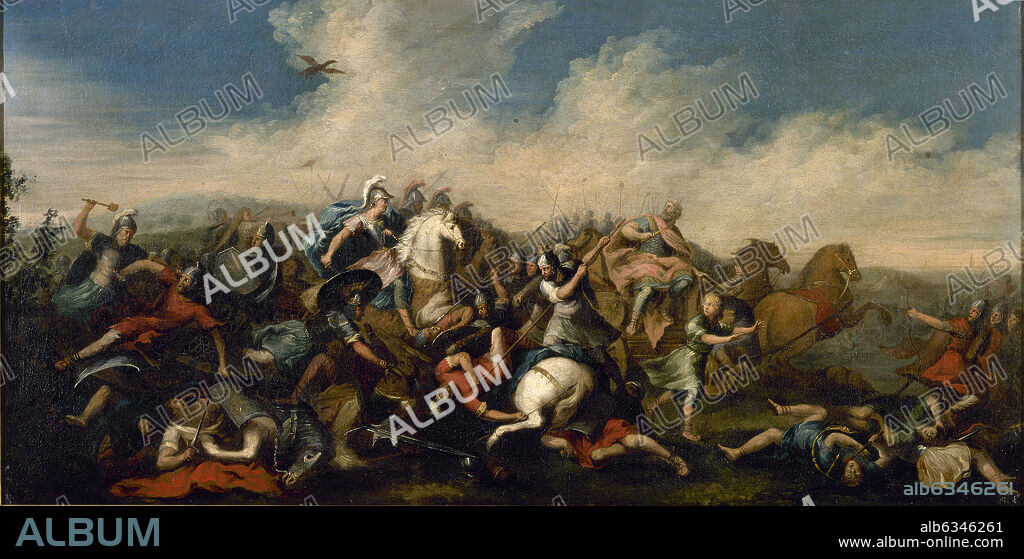 BATALLA DE ROMANOS Y VISIGODOS - SIGLO XIX.