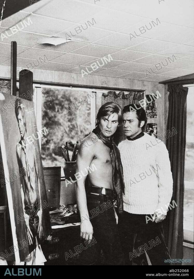 HELMUT BERGER und RICHARD TODD in DAS BILDNIS DES DORIAN GRAY, 1970 (DORIAN GRAY), unter der Regie von MASSIMO DALLAMANO. Copyright SARGON FILM.