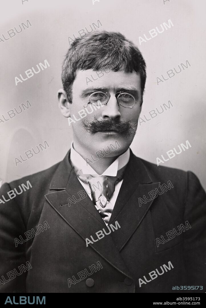 ANONYMOUS. Portrait of the writer Knut Hamsun (1859-1952).