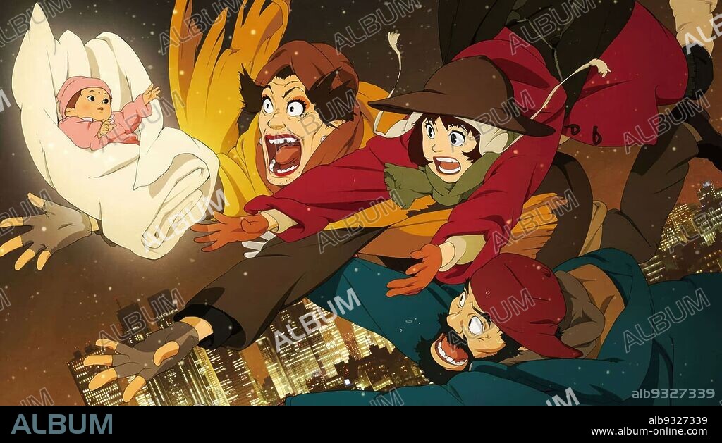 TOKYO GODFATHERS, 2003 (TOKYO GODDOFAZAZU), dirigida por SATOSHI KON. Copyright Madhouse.