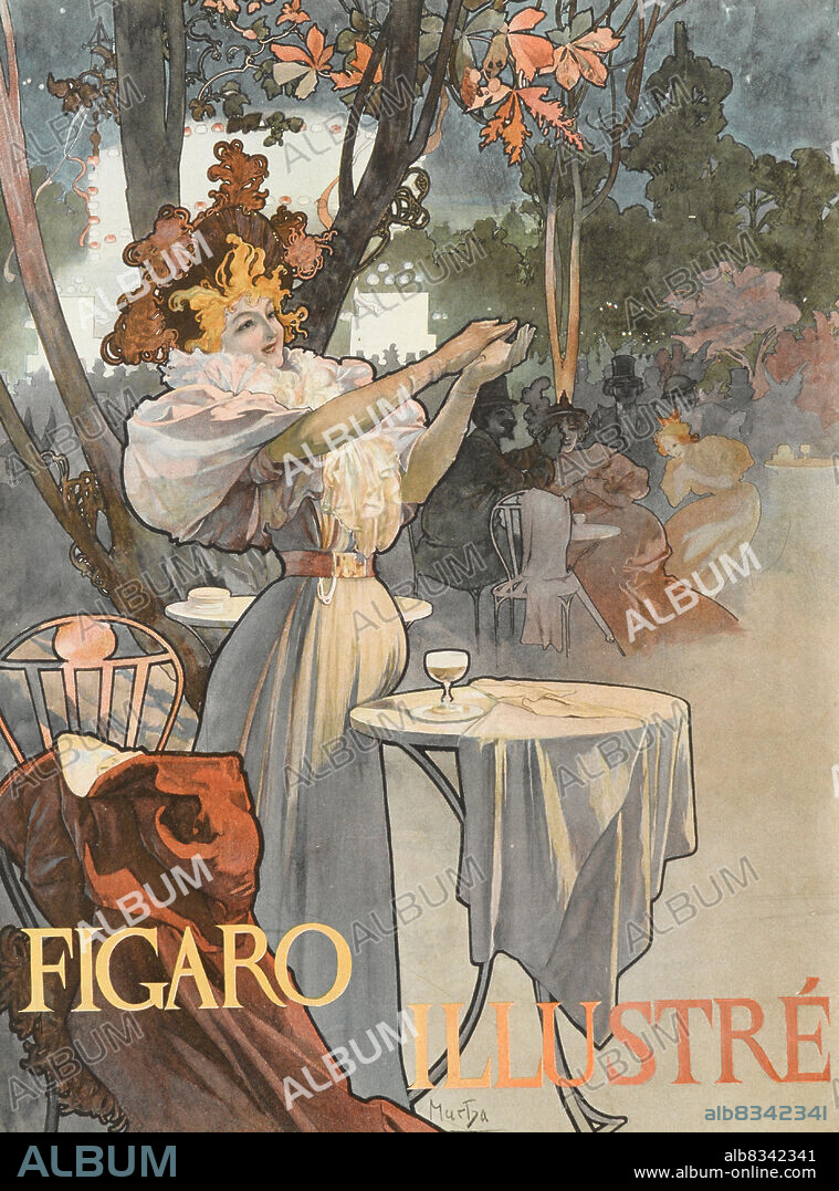 ALFONS MARIE MUCHA. Figaro Illustre Magazine Cover, June 1896.