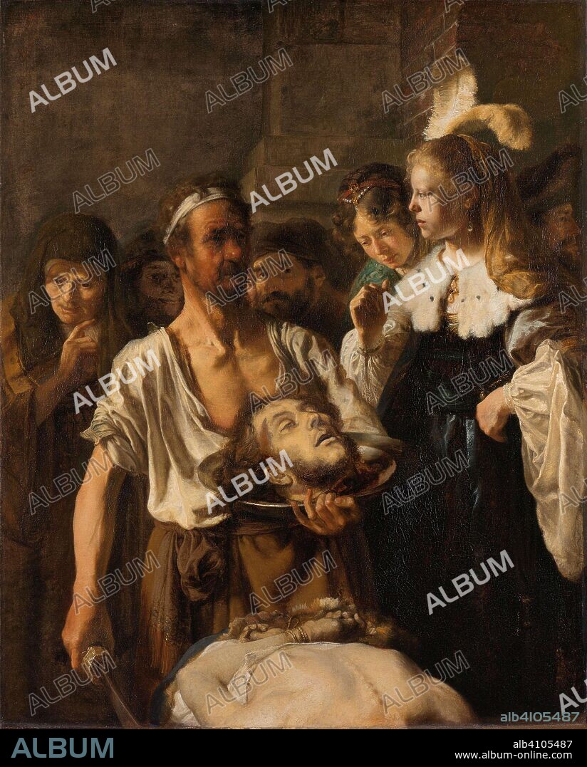 REMBRANDT VAN RIJN (CIRCLE OF), CAREL FABRITIUS (REJECTED ATTRIBUTION) and WILLEM DROST (REJECTED ATTRIBUTION). Salome receives the head of John the Baptist. Dating: c. 1640 - c. 1645. Measurements: h 149 cm × w 121 cm.
