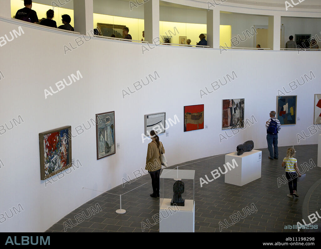 Interior of the Tate Gallery in St. Ives, Cornwall, England, United Kingdom, Europe.