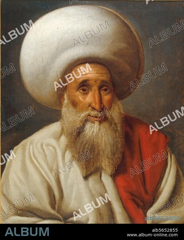 Abd Allâh al-Sharqâwi. President of the Great Council of Cairo and Sheik of the Al-Azhar-Mosque during the time of the Egyptian expedition of Bonaparte 1798/99; 1740-1812. Portrait. Painting by Michel Rigo (died in 1815); oil on canvas; 80 × 66 cm; Inv. MM. 40.47.176, Rueil-Malmaison, Musée du Château.