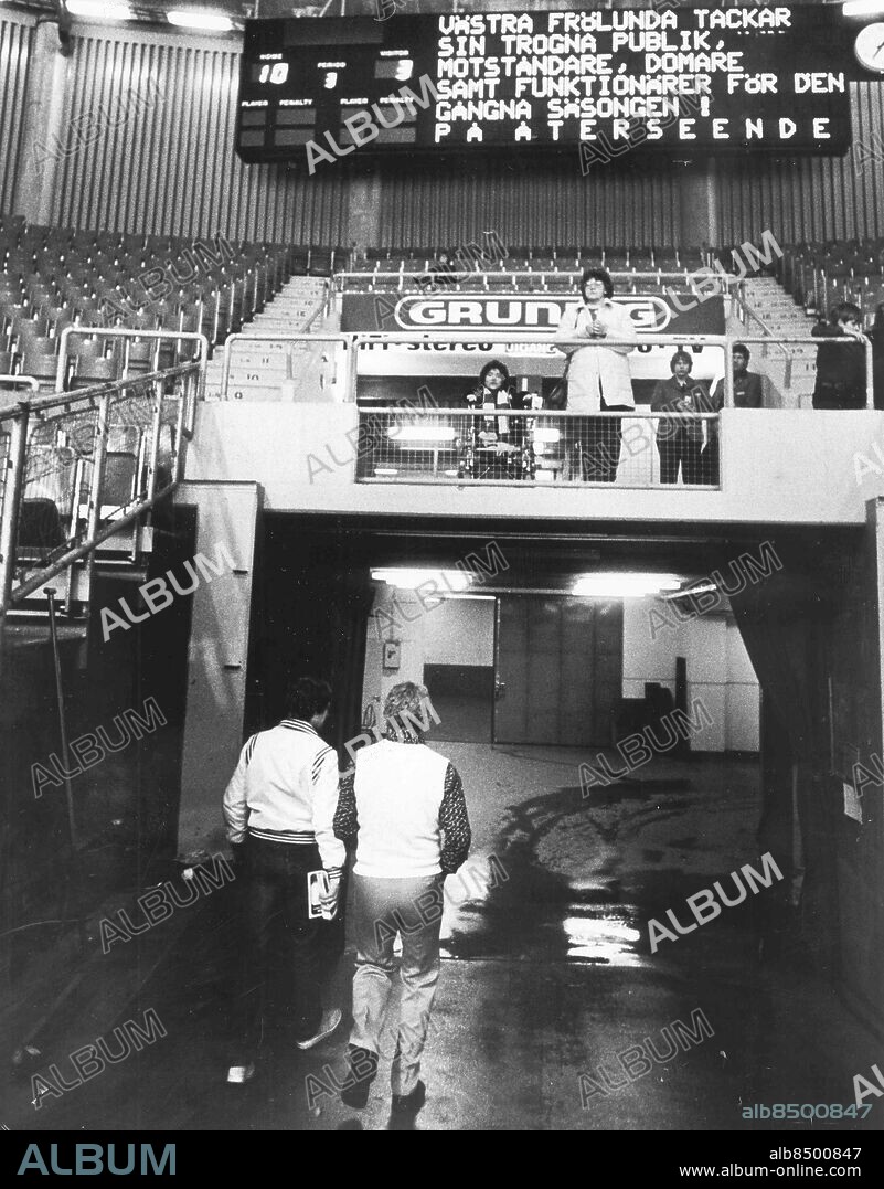 Göteborg 1982-03-05 - Len Lunde - ishockeytränare för Västras Frölunda - Scandinavium - *** Local Caption *** GP Foto: Stefan Berg. KAMERAREPORTAGE.