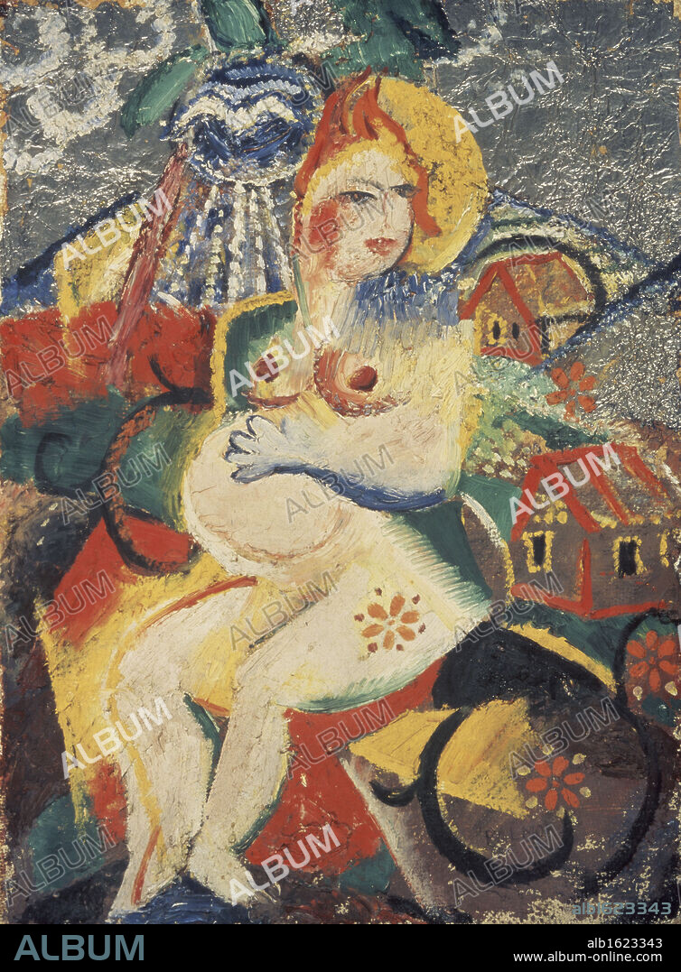 VIKTOR NIKANDROVICH PALMOV. PREGNANT JOY OIL ON CANVAS Palmov, Viktor Nikandrovich 1887 d1929 Russian Museum of Art, Volsk, Russia.