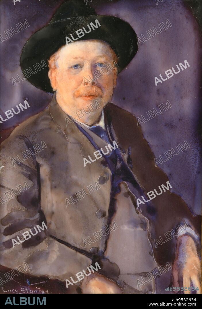 LUCY MAY STANTON. Joel Chandler Harris. Date: c. 1914. Watercolor on ivory.