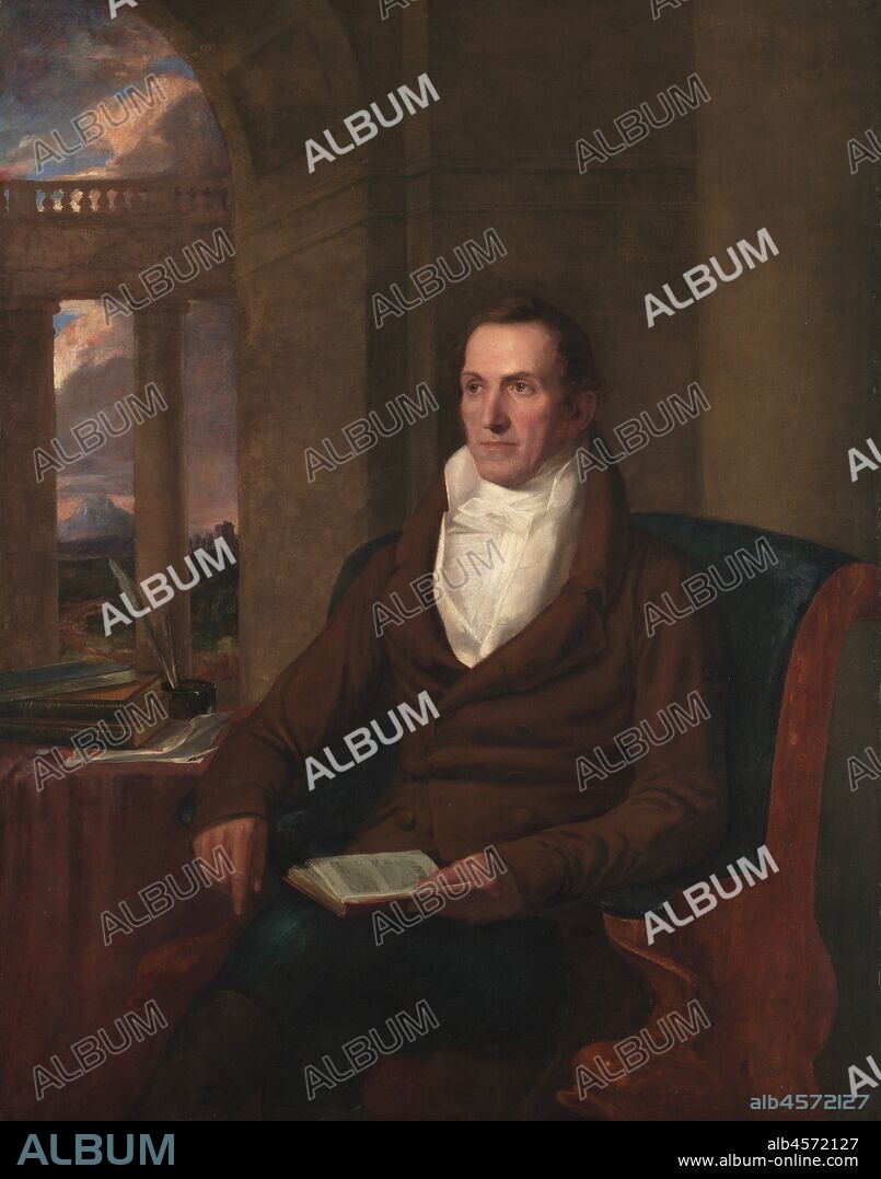 Samuel Williams, c. 1817. Allston?s portrait of his London banker and business agent explores the experience of reverie. Williams looks off absently, perhaps inspired by the pictures in the book he holds. With its view of an Italianate landscape beyond the columns of this invented setting, the painting seemingly invites viewers to join the sitter in dreaming about faraway places.