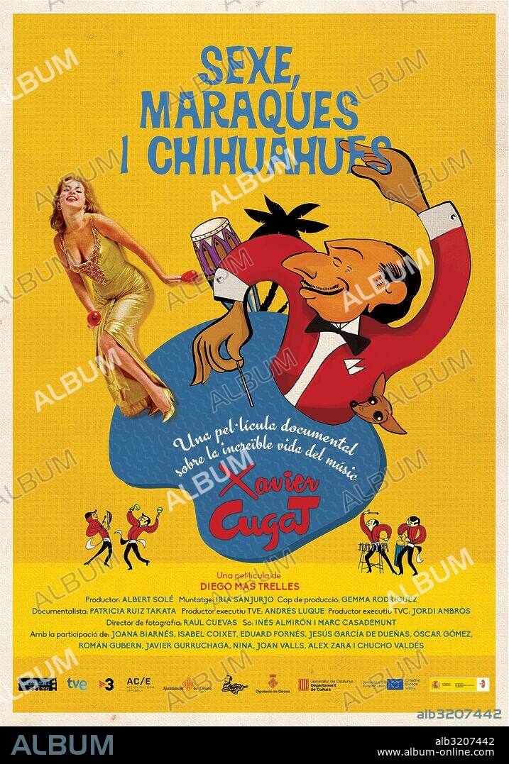 Poster de SEXO, MARACAS Y CHIHUAHUAS, 2016 (SEXE, MARAQUES I CHIHUAHUES), dirigida por DIEGO MAS TRELLES. Copyright AC/E/AJUNTAMENT DE GIRONA/DIPUTACIO DE GIRONA/ICEC/ICAA.