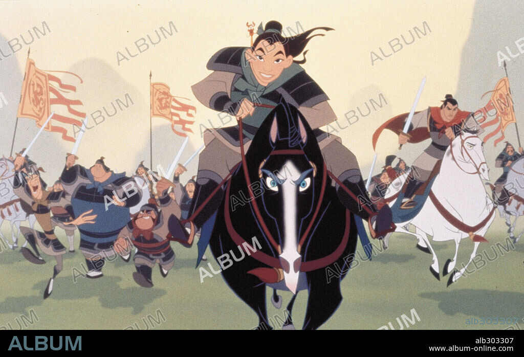 MULAN, 1998, dirigida por BARRY COOK y TONY BANCROFT. Copyright WALT DISNEY PRODUCTIONS.