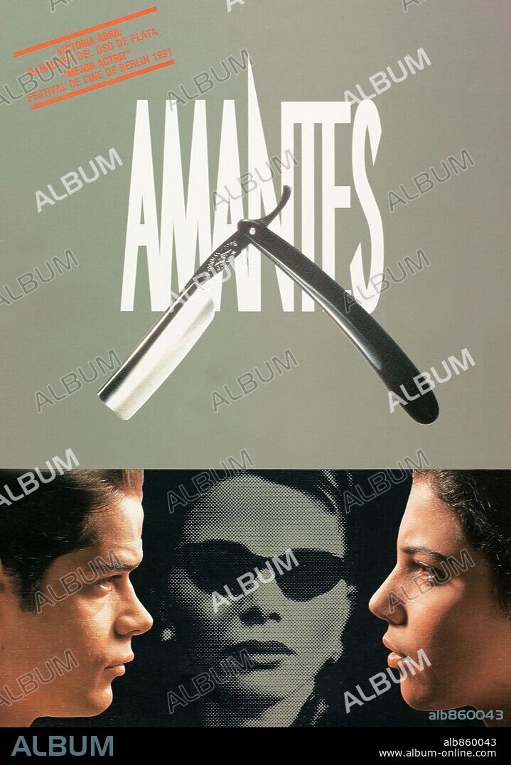 Poster de AMANTES, 1991, dirigida por VICENTE ARANDA. Copyright PEDRO COSTA, P.C/TVE.