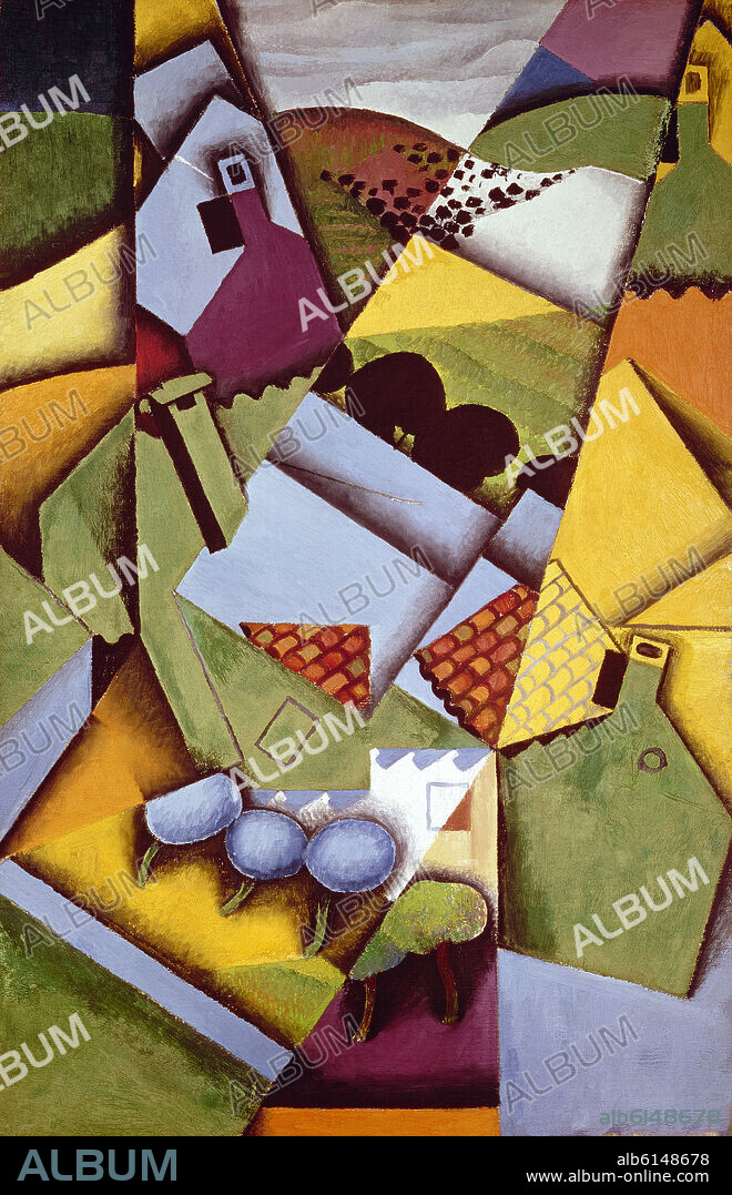 JUAN GRIS. CASAS DE CERET 1913 OLEO-LIENZO  100 X 65 CM.