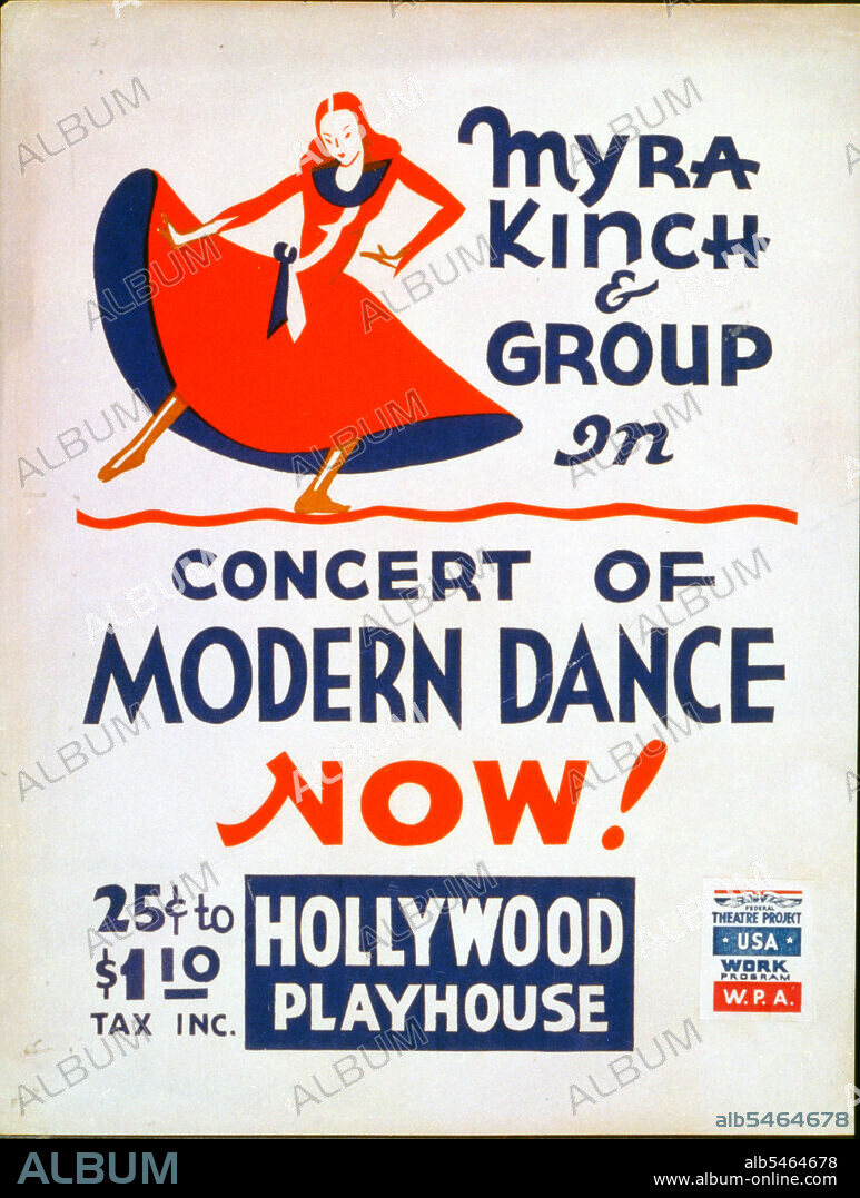 Myra Kinch & group in concert of modern dance now! circa 1936-1941.