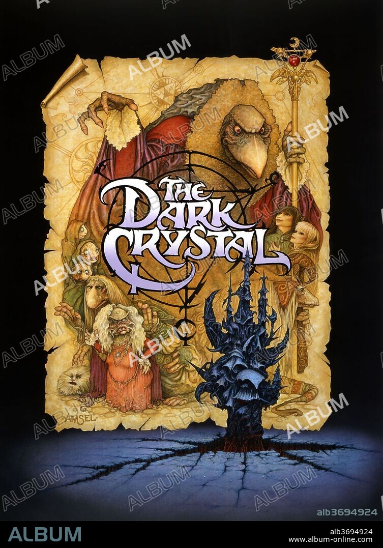 Poster de CRISTAL OSCURO, 1982 (THE DARK CRYSTAL), dirigida por FRANK OZ y JIM HENSON. Copyright UNIVERSAL/ASSOCIATED FILM/ITC.