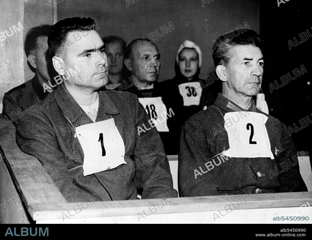 Dr. Fritz Klein, Josef Kramer. November 17, 1945.